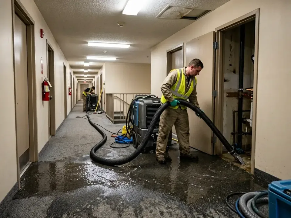 multi-unit-apartment-hallway-f-005 — frequently asked questions, Emergency Burst Pipe Water Extraction & Removal in Mount Ai…